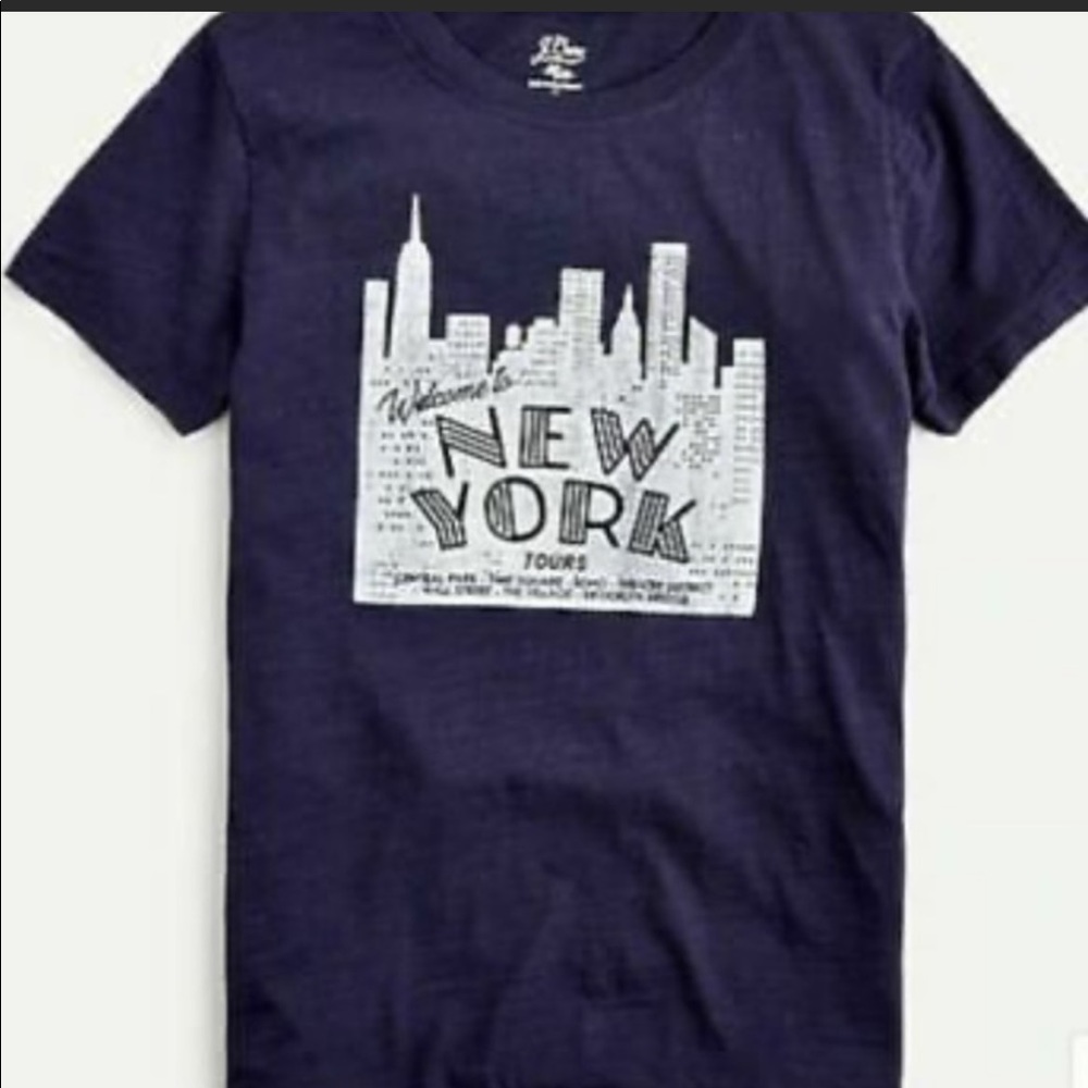 New JCrew New York T-shirt Navy